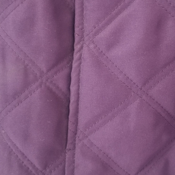 Croft & Barrow Full Zip 2 Tone Purple Sweater Jacket. Size Petite Large. - Picture 4 of 8